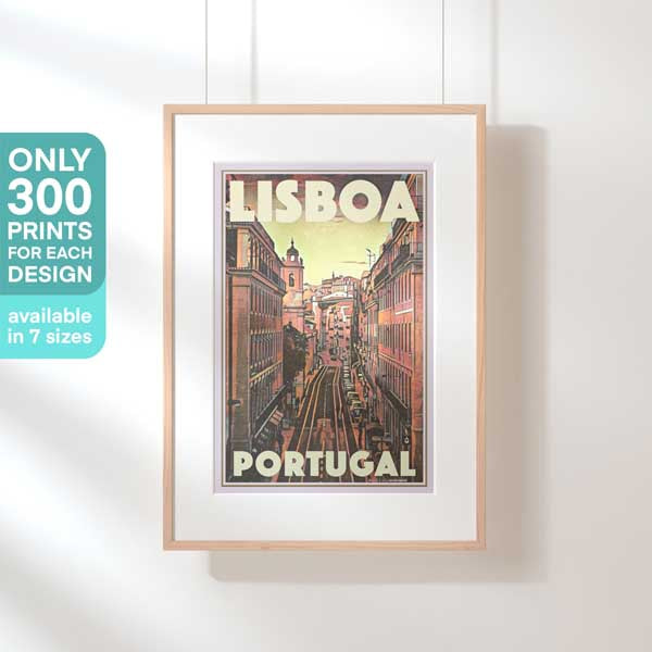 Affiche classique de Lisbonne en édition limitée