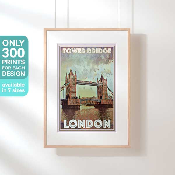 Affiche de Londres en édition limitée | 300ex | Tower Bridge par Alecse