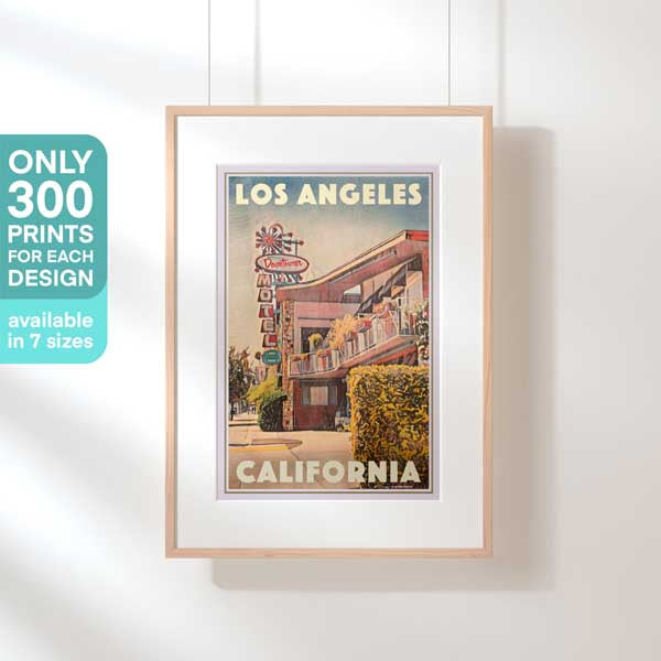 Limited Edition Los Angeles poster | Motel by Alecse