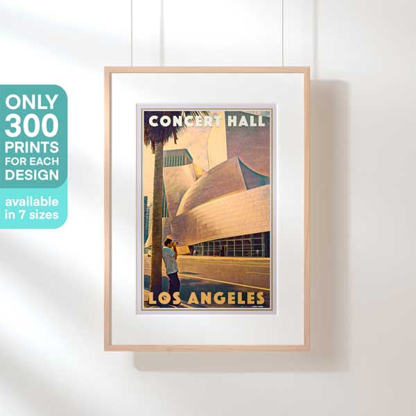 Limited Edition Los Angeles poster | Concert Hall LA by Alecse | 300ex