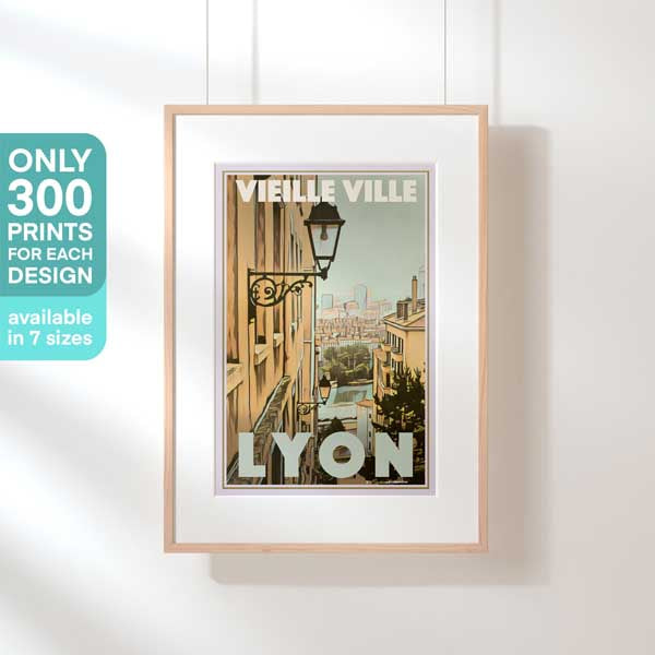 Limited Edition Lyon poster | Old Town by Alecse