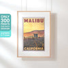 Affiche Malibu classique en édition limitée | Coucher de soleil à Malibu par Alesce