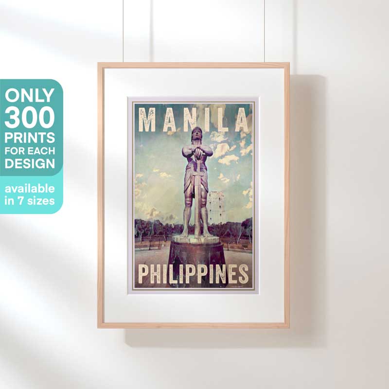 Limited Edition Philippines Travel Poster of Manila by Alecse