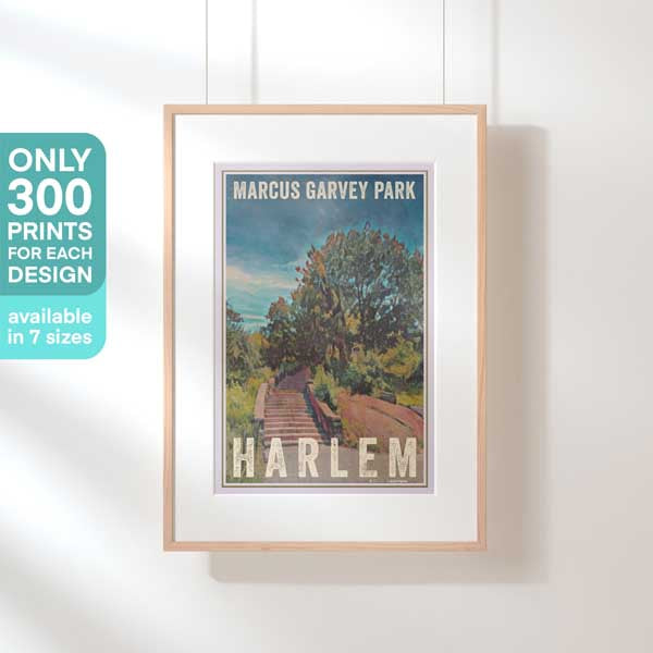 Limited Edition Harlem poster | Marcus Garvey Park by Alecse