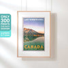 Limited Edition Canada Travel Poster of Lake Minnewanka | Rise by Alecse | Banff National Park Print