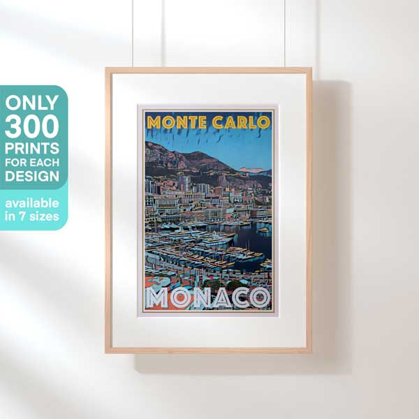 Affiche Monaco en édition limitée