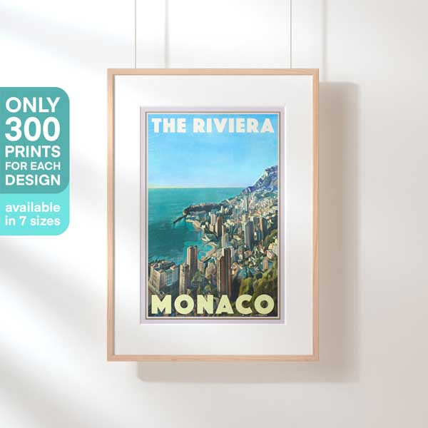 Limited Edition Monaco Poster | The Riviera by Alecse | 300ex