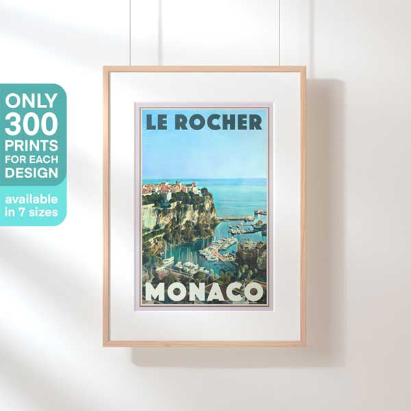 Limited Edition Monaco Print | Le Rocher (The Rock) by Alecse | 300ex