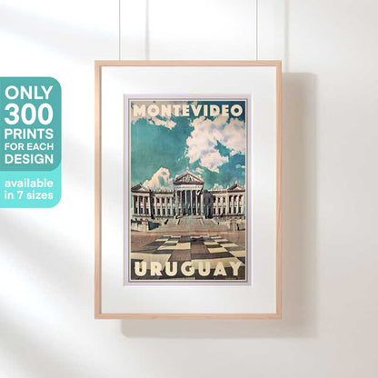 Limited Edition Uruguay Travel Poster of Montevideo | Democracy by Alecse