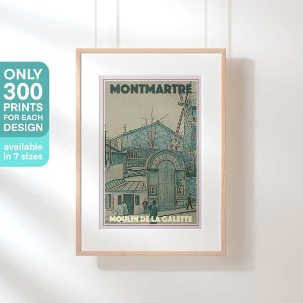 Affiche Montmartre en édition limitée | Impression classique de Paris