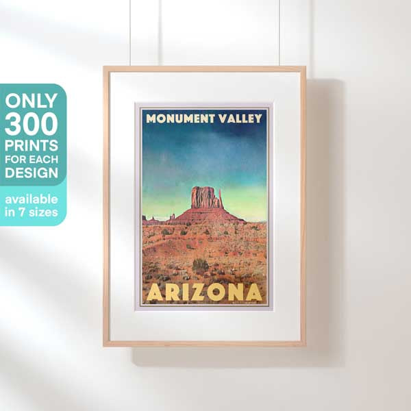 Limited Edition Arizona poster of Monument Valley