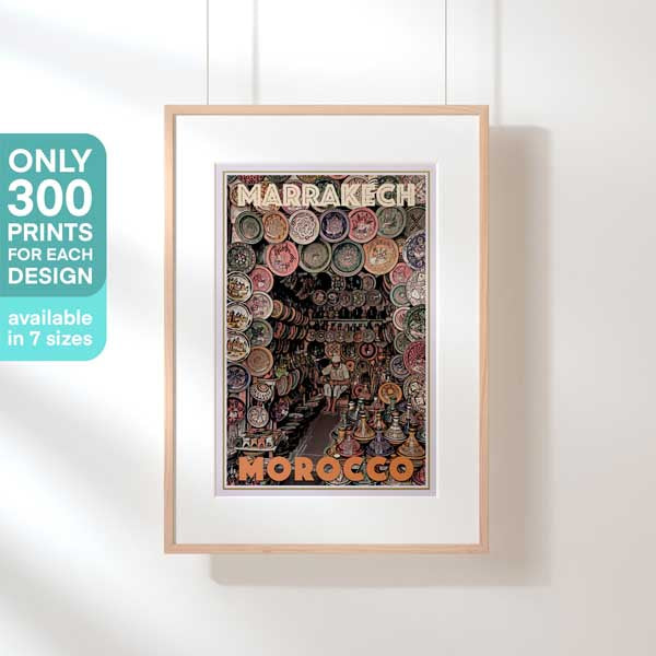 Limited Edition Marrakech Poster titled Souk | Morocco Travel Poster