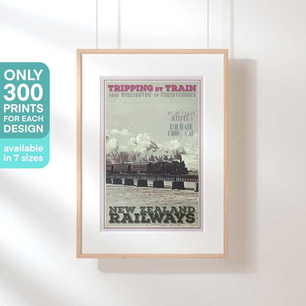 Limited Edition Train poster New Zealand | 300ex