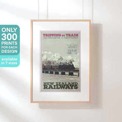 Limited Edition Train poster New Zealand | 300ex