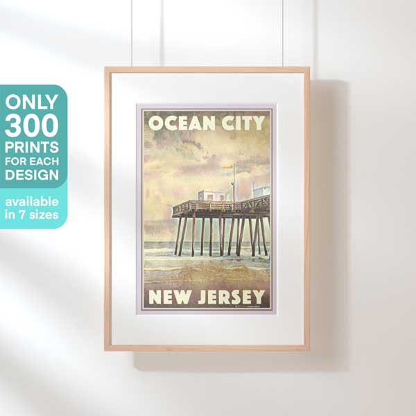 Limited Edition new Jersey poster of Ocean City