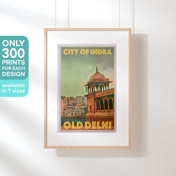 Limited Edition Old Delhi poster by Alecse | 300ex