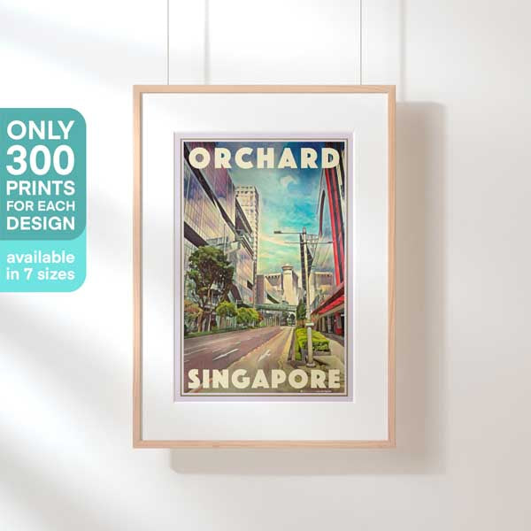 Singapore poster Travel hill | Poster Singapore – Poster My Retro Emerald