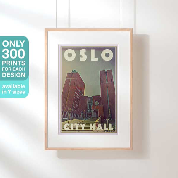 Affiche d'Oslo en édition limitée | Hôtel de ville par Alecse