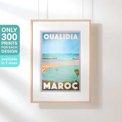 Limited Edition Morocco poster Oualidia Laguna | 300ex