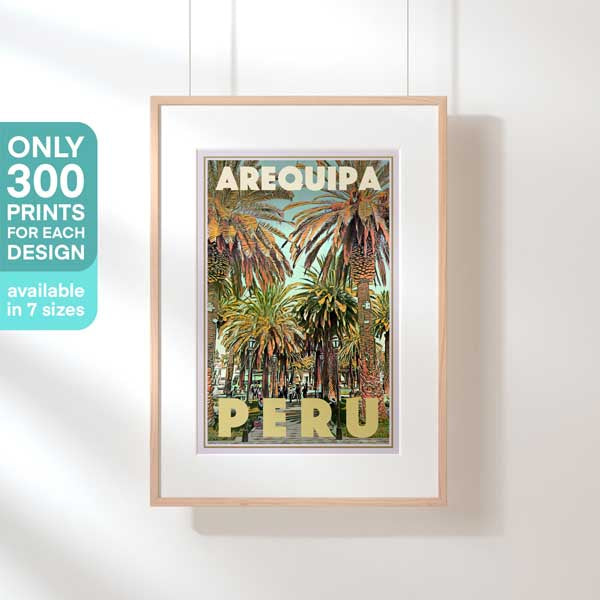 Affiche Pérou en édition limitée | Estampe Arequipa par Alecse | 300ex