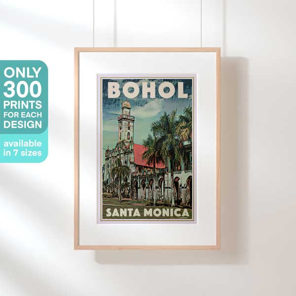 Limited Edition Philippines poster of Bohol | Santa Monica by Alecse