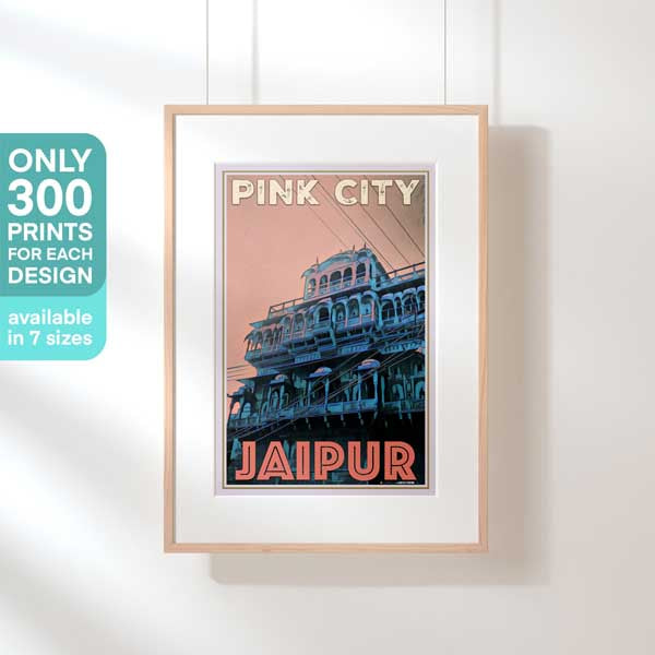 Limited Edition Jaipur Poster | Pink City Print by Alecse | 300ex
