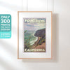 Limited Edition Classic California Print of Point Dume beach and surf spot