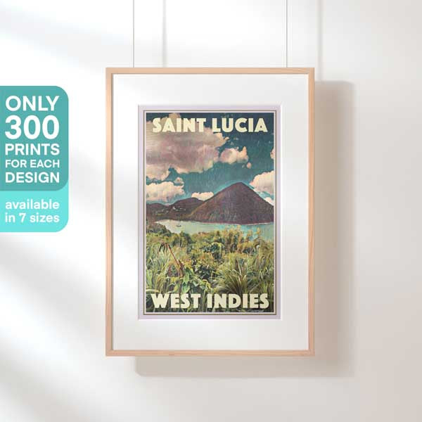 Limited Edition Saint Lucia poster | Wet Indies print by Alecse