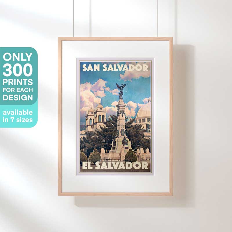 Limited Edition Salvador Travel Poster of San Salvador