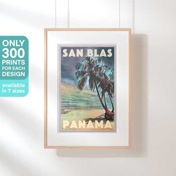 Limited Edition Panama Travel Poster of San Blas