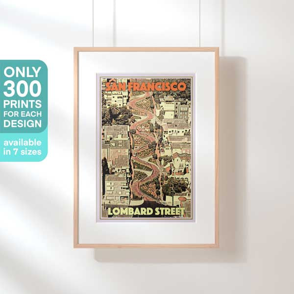 Limited Edition San Francisco Classic print of Lombard Street