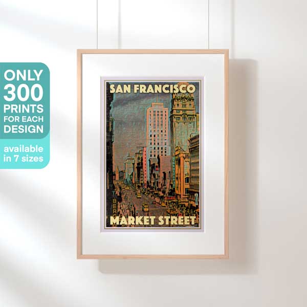 Limited Edition Vintage San Francisco Travel Poster | 300ex