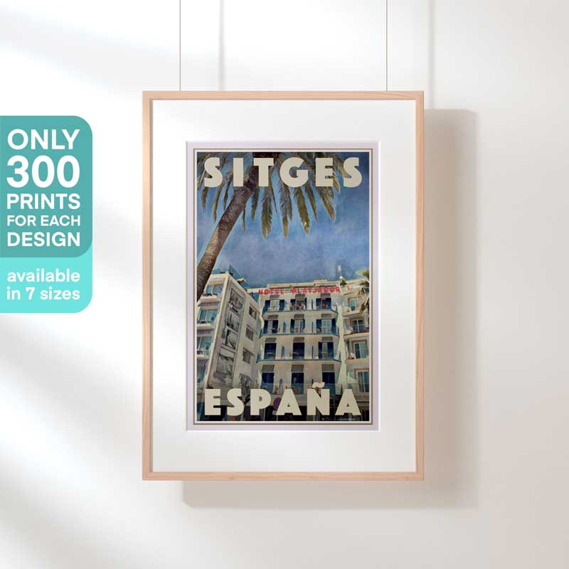 Limited Edition Sitges Travel POster of Catalonia