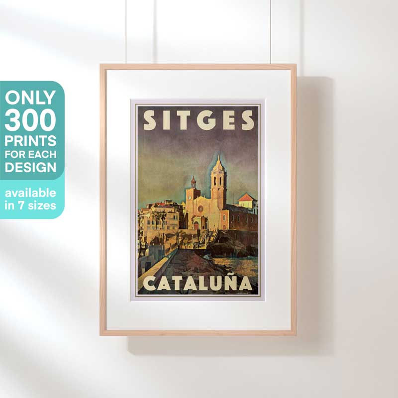 Limited Edition Sitges Travel Poster of Spain