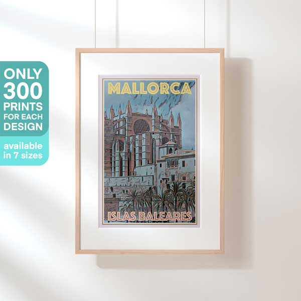 Affiche de Majorque en édition limitée intitulée Cathédrale | 300ex