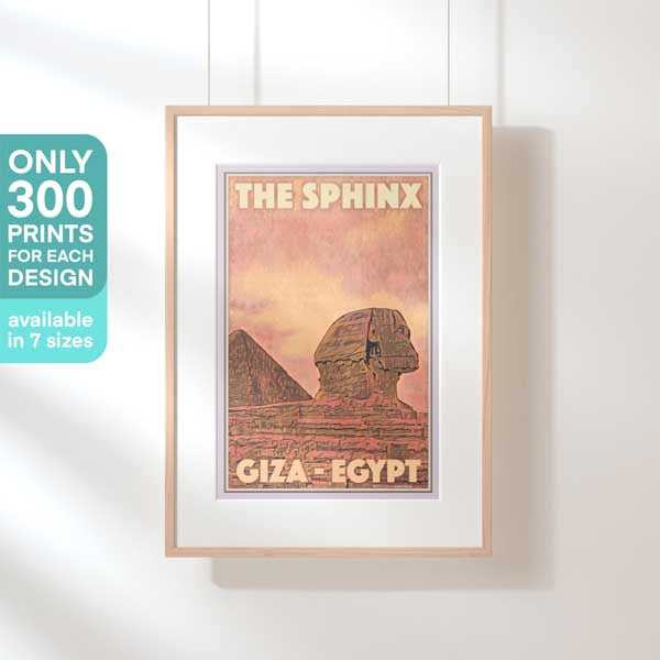 Limited Edition Egypt Poster | The Sphinx by Alecse