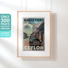 Limited Edition Sri Lanka Travel poster of Galle Fort | Pedlar STreet by Alecse