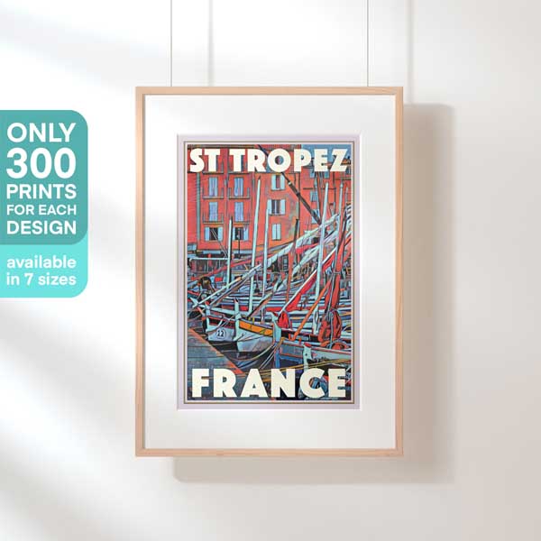 Imprimé classique de Saint Tropez en édition limitée | 300ex