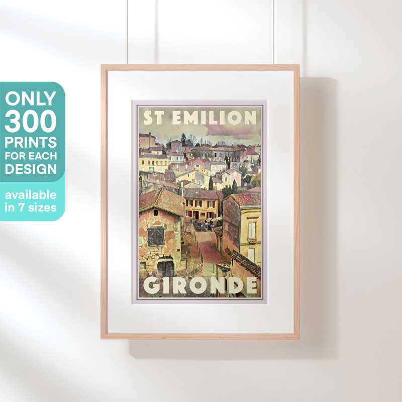 Saint Emilion Poster Gironde France Vintage Travel Poster By Alecse saint-emilion-poster-gironde-france-vintage-travel-poster-by-alecse