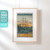 Limited Edition Nautical Print of an old rigging | Stockholm Travel Poster by Alecse