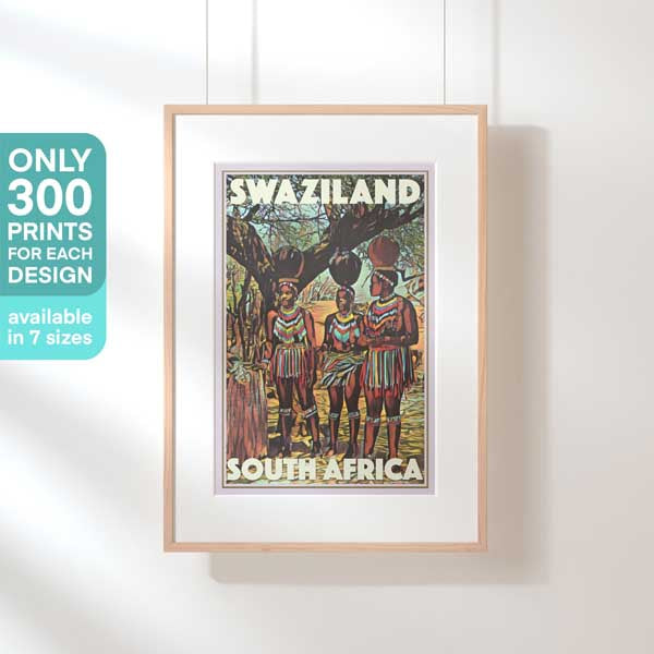 Affiche du Swaziland en édition limitée par Alecse
