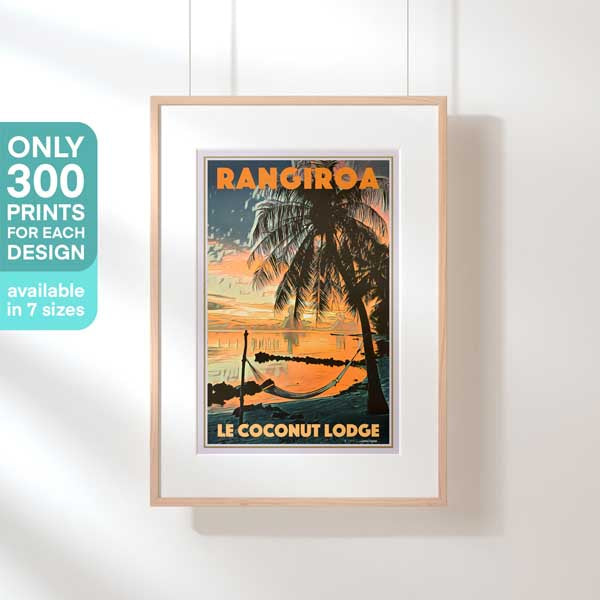 Limited Edition classic Tahiti print of Rangiroa