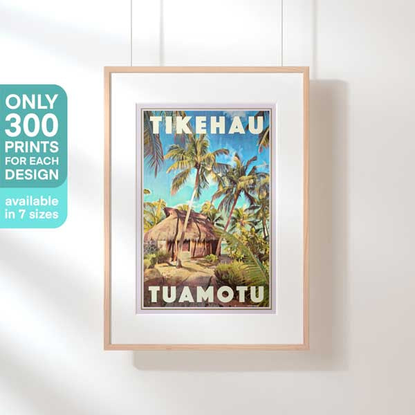 Affiche de voyage Polynésie édition limitée de Tikehau (Tuamotu) | Lush par Alecse