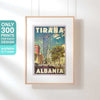 Limited Edition Tirana Poster Perspective | Albania Travel Poster