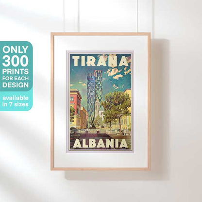 Limited Edition Tirana Poster Perspective | Albania Travel Poster