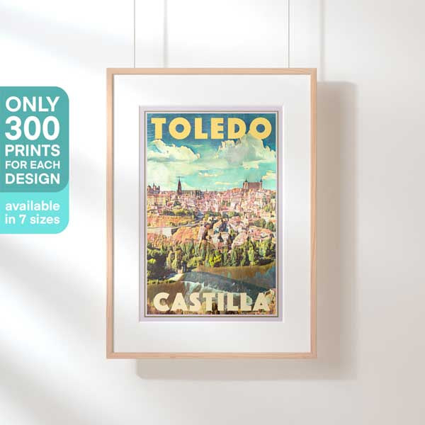 Affiche Toledo en édition limitée par Alecse | Affiche de voyage en Espagne