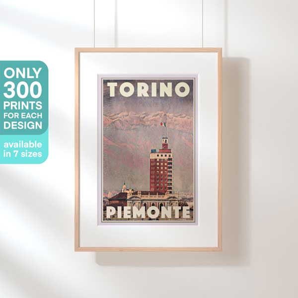 Affiche de Turin en édition limitée