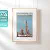 Limited Edition Qatar poster of Doha