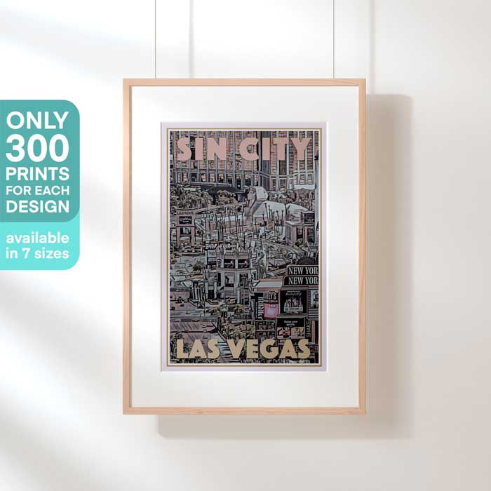Affiche de Las Vegas en édition limitée | Le Strip d'Alecse