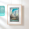 Limited Edition Vancouver Travel Poster of canada | Street by Alecse